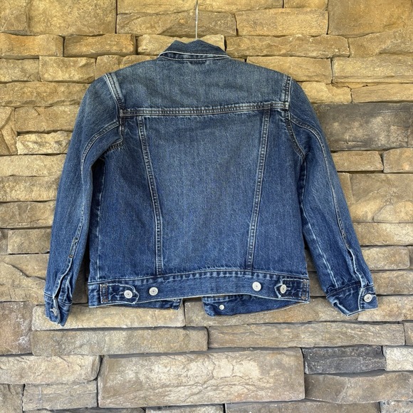 GAP For‎ Good Denim Jean Jacket Blue Girl's Size Medium - Picture 7 of 8
